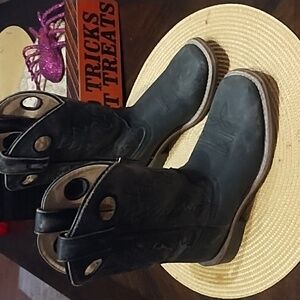 Children's Black Western Boots